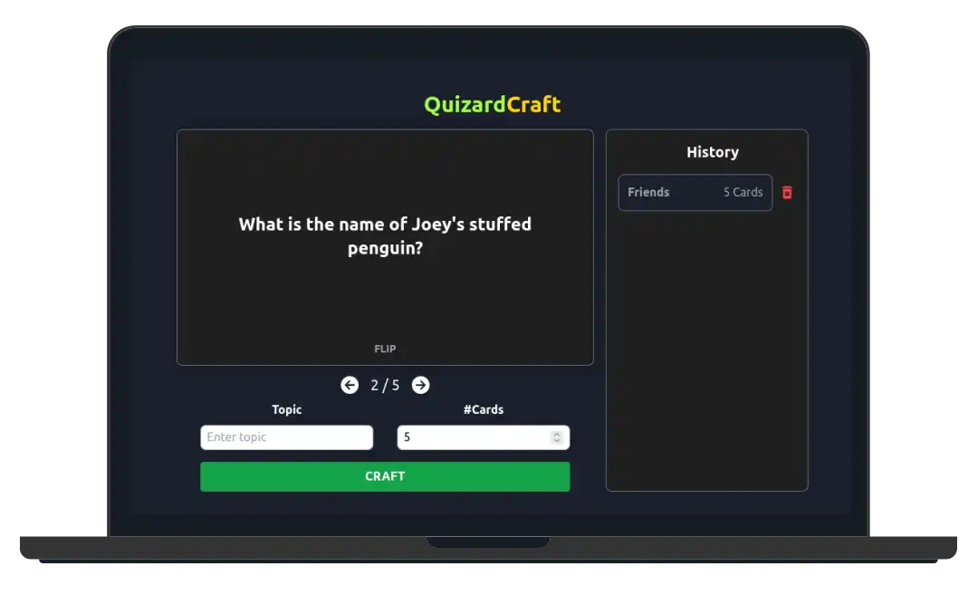 QuizardCraft screenshot